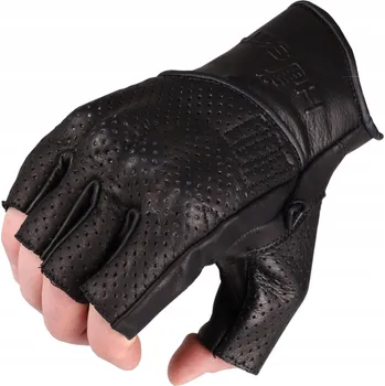 Moto rukavice Kožené motocyklové rukavice bez prstů HUSAR BREEZE SHORT prodyšné