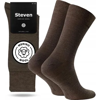 Pánské ponožky Ponožky Steven , č. 130, hnědé, velikost 41-43