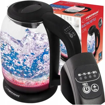 Rychlovarná konvice Elektrická konvice Mandine MWK2200GS-19 2200 W 1,7 l průhledná (bezbarvá)