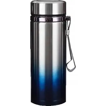 Termoska SOLIDNÍ VAKUOVÁ TERMOSKA TURISTICKÁ DO PRÁCE NA ČAJ SE LOUHOVAČEM 750 ml