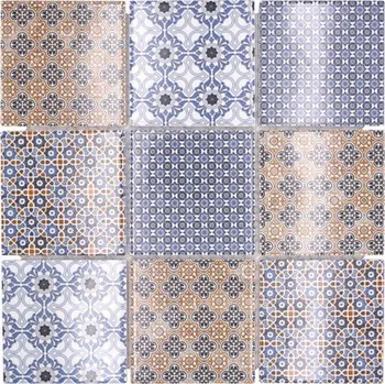 Obklad KERAMICKÁ MOZAIKA se vzorem, 10x10 cm