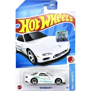 autíčko 95 Mazda RX-7 White - HOT WHEELS