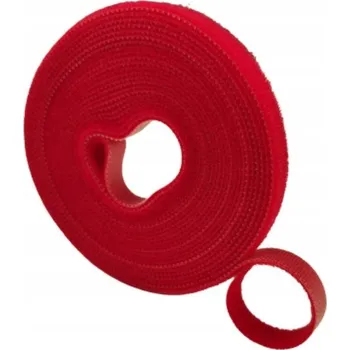 Lepicí páska Oboustranná Červená Suchý Zip Páska 5m x 1cm