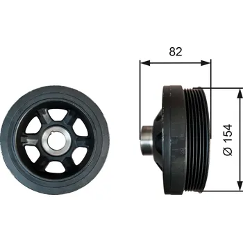 Řemenice, klikový hřídel GATES TVD1139