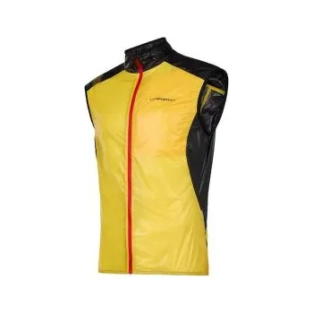 Pánská vesta La Sportiva BLIZZARD WINDBREAKER VEST Men Yellow/Black žlutá S