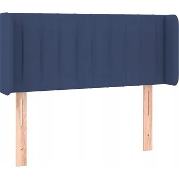 Čelo postele s ušima modré 83x16x78/88 cm