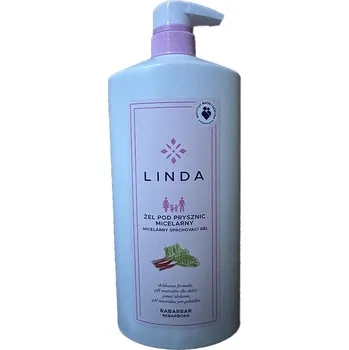 Koupelová kosmetika Linda Micelární sprchový gel - Rebarbora (1 000 ml)