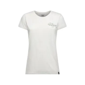 La Sportiva CLIMB FLOWER T-SHIRT Women Chalk bílá L