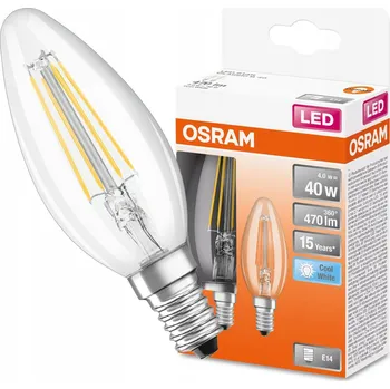 Žárovka Osram LED svíčka 4W 470lm E14 4000K - 2 kusy