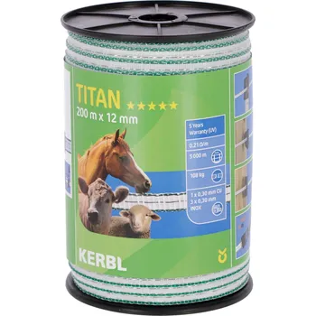 Ohradník Páska pro elektrický ohradník, ohradu 200 m x 12 mm TITAN