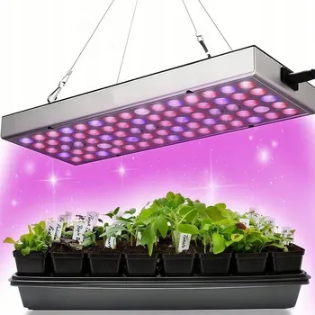 Osvětlení pro růst rostliny PANEL ZÁVĚSNÁ LAMPA PRO RŮST A PĚSTOVÁNÍ ROSTLIN PLNÉ SPEKTRUM 25W 75 LED