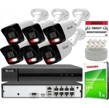 Bezpečnostní kamera IP PoE kamery pro monitoring 4MPx LED IR30m HiLook