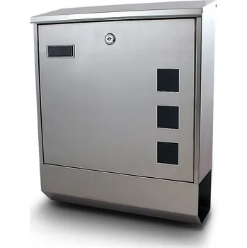 Železářství POŠTOVNÍ SCHRÁNKA Z NEREZOVÉ OCELI S PROSTOREM PRO NOVINY