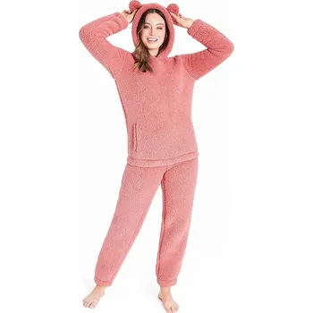 Dámské noční prádlo Dámské pyžamo CityComfort polyester růžové, velikost XL