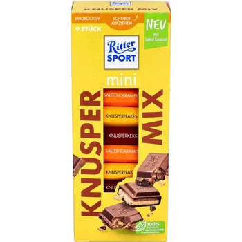 Čokoláda ČOKOLÁDKY RITTER SPORT MINI KŘUPAVÝ MIX 150g