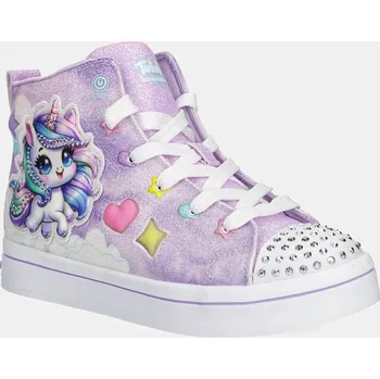 Chlapecké tenisky Dětské tenisky Skechers TWI-LITES 2.0 - UNICORN GLAM fialová barva, 314378L 04X, EUR 27.5