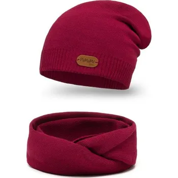 Kšiltovka Pamami Dětský zimní set Ruhi růžová One size