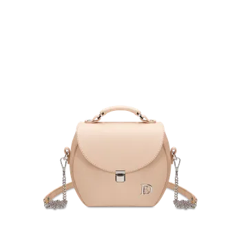 Kabelka Ema Bohemian "NUDE" Stříbrná