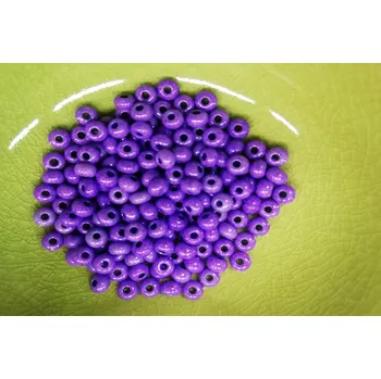 Dětské navlékací korálky Korálky PRECIOSA rokajl vel.7/0 - fialová lesklá - 10g