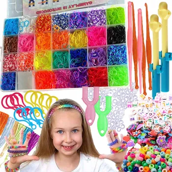 kreativní sada Sada gumiček na výrobu náramků kreativní, silné XXXL, barva gumičky 10000