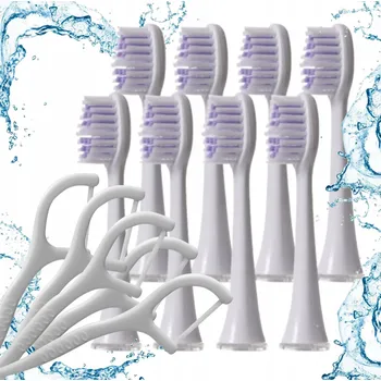 Elektrický zubní kartáček 8x Hlavice pro kartáček SEYSSO Carbon Basic White Daily