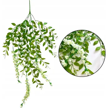 umělá květina Závěsná girlanda LISTNATEC VISTÁRIE UMĚLÉ KVĚTY LISTY 100cm REAL TOUCH FEJKA