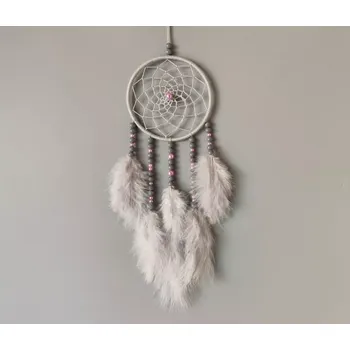 Lapač snů Lapač snů šedý č.5 - 10 x 35 cm