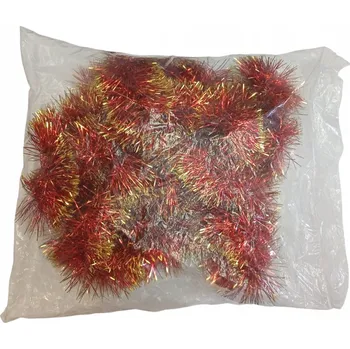 Vánoční dekorace Vánoční řetěz červeno-zlatý 70 mm x 4 m