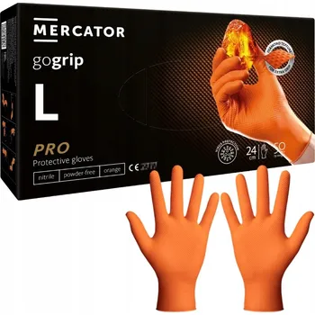 Pracovní rukavice Rukavice na jedno použití nitrilové Mercator Medical nepudrované L 50 ks