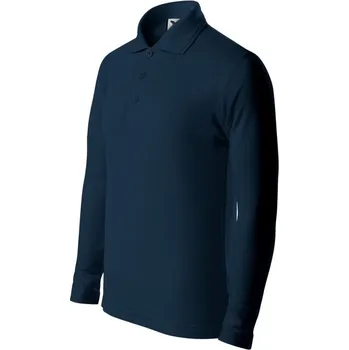Chlapecké tričko Pique polo LS polokošile dětská 146 cm/10 let námořní modrá
