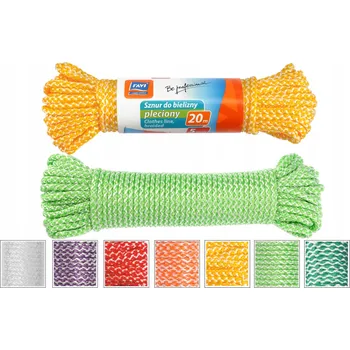Šňůra na prádlo pletená 5mm 20m RAVI