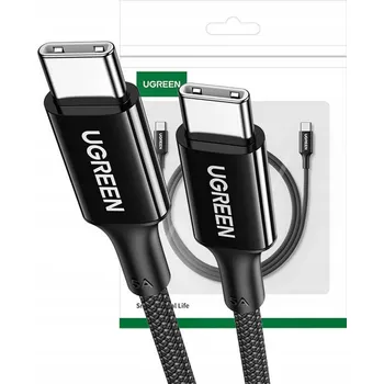 Datový kabel Kabel Ugreen USB typ C - USB typ C 1 m černý