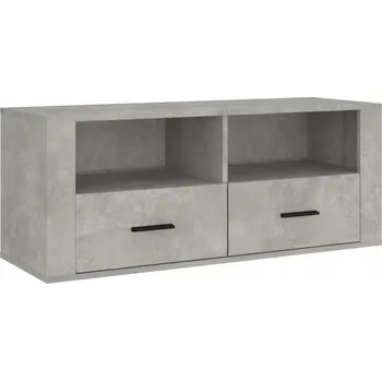 Televizní stolek TV stolek betonový vzhled 100x35x40 cm