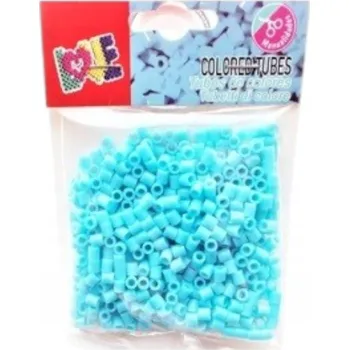 Dětské navlékací korálky MP Zažehlovací korálky 300 ks světle modrá