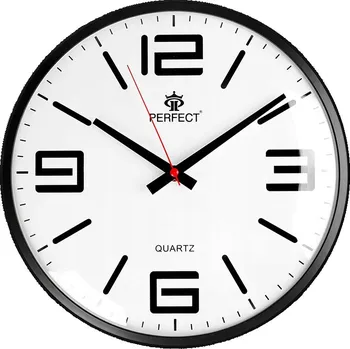 Hodiny Nástěnné hodiny Perfect černé 30 cm
