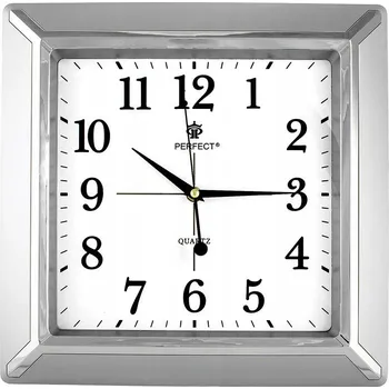 Hodiny Nástěnné hodiny Perfect stříbrné 35 cm