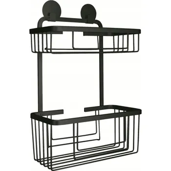 Drátěná police Kleine Wolke Dvojitá sprchová polička Rocco