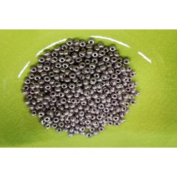 Dětské navlékací korálky Korálky PRECIOSA rokajl vel.8/0 - tmavě fialová metalická - 10g