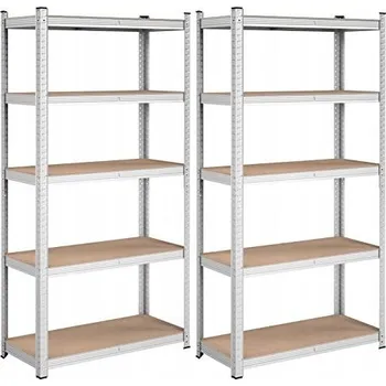 Dílenský regál Kovový skladový regál Songmics 180 x 90 x 40 cm, nosnost 175 kg na polici