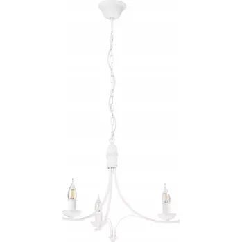 3 RAMENNÝ LUSTR LUCY SVÍCNÍKOVÝ BÍLÝ MAT