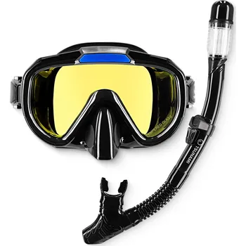 Potápěčská maska Zrcadlové potápěčské brýle se šnorchlem