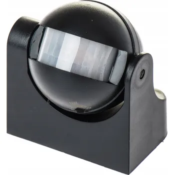 Pohybové čidlo ČIDLO POHYBU SOUZMRAKU PIR 2 Zóny ČERNÉ LED