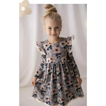 Dívčí šaty Lily Grey dívčí šaty s květinovým potiskem velikost: 110