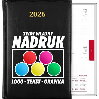 Kalendář Knižkový kalendář 2026 A5 černý