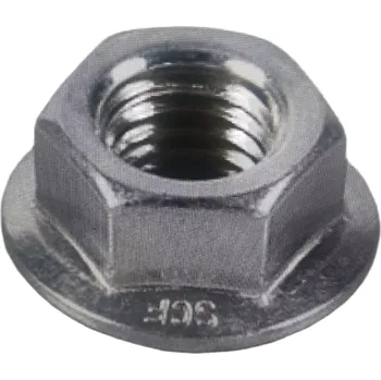 Matice Přírubová matice M6 s ozubením, pevnost 8, ZB (DIN 6923)