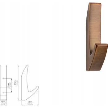 Věšák Nábytkový věšák SIRO 2433/ZN79 staromosaz kartáčovaná
