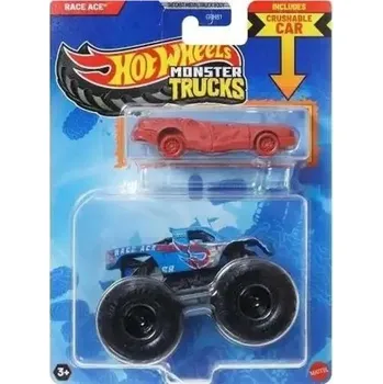 autíčko SADA HOT WHEELS MONSTER TRUCKS RACE ACE 2 AUTÍČKA