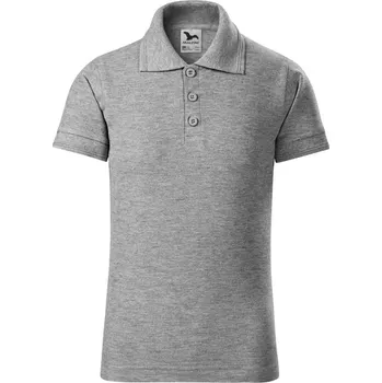 Chlapecké tričko Pique Polo polokošile dětská 110 cm/4 roky tmavě šedý melír