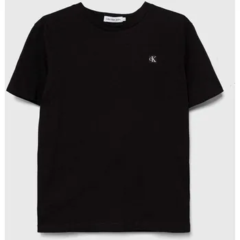 Chlapecké oblečení Dětské bavlněné tričko Calvin Klein Jeans IU0IU00543.128.176.PPYH černá 99X, vel. 176