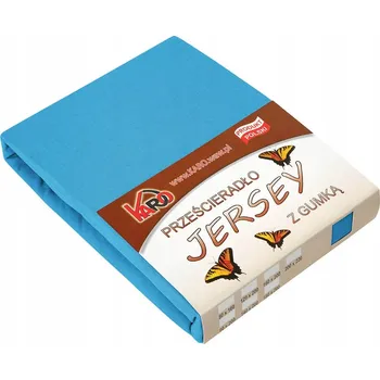 Prostěradlo Prostěradlo jersey s gumou 200x220 tyrkysové silné 150g/m2 KARO